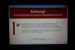 Achtung! Aus Sicherheitsgründen wurde Ihr Windowssystem blockiert